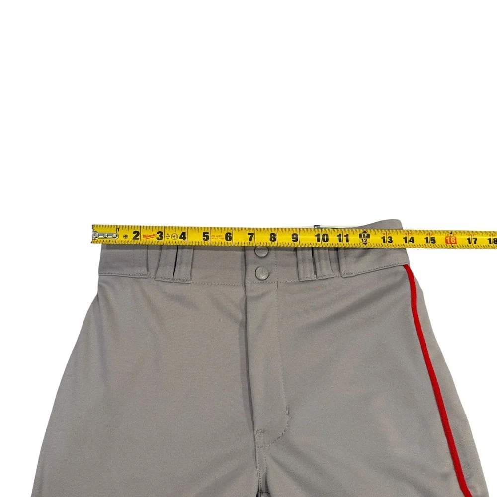 Champro Sports Youth Large Baseball Pants Grey Scarlet Red‎ Pipe BP101 NWT